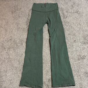 Hard Tail Green Flared Leggings